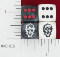 Dice : MINT15 KING ZOMBIE CHESSEX CUSTOM 16