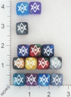 Dice : MINT16 CHESSEX SECRET SOCIETY CROWLEY 01