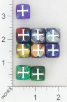 Dice : MINT16 CHESSEX SECRET SOCIETY KNIGHTS TEMPLAR 01