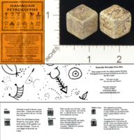 Dice : MINT18 NATURALLY HAWAIIAN PETROGLYPH 01