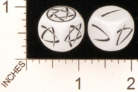 Dice : MINT18 UNKNOWN ORIENTAL HASH SLASH PENTAGRAM 01
