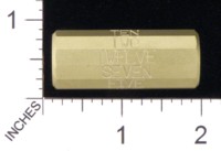 Dice : MINT19 ACE PRECISION D12 BRASS STICK WORDED 01