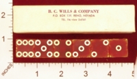 Dice : MINT21 B C WILLS MAPES CASINO 01