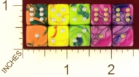 Dice : MINT21 CRYSTAL CASTE TOXIC 01