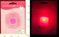 Dice : MINT21 DELUXE IMPORTS VALENTINES LIGHT UP DICE