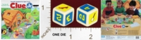 Dice : MINT22 PARKER BROTHERS CLUE JR THE CASE OF THE HIDDEN TOYS 01
