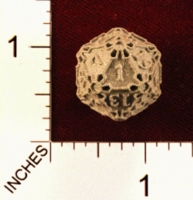 Dice : MINT22 SHAPEWAYS CERAMICWOMBAT DICE SET LARGE D20 01