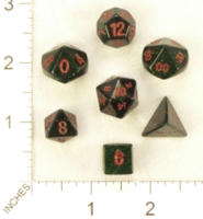 Dice : MINT23 CRYSTAL CASTE GOLDSTOND GREEN 14MM