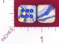 Dice : MINT23 D6 GAME DICE OCEAN LEMON