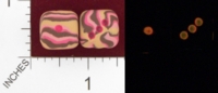 Dice : MINT23 D6 GAME DICE PINK CHIP COOKIES