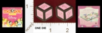 Dice : MINT23 PARKER BROTHERS MONOPOLY JUNIOR DISNEY PRINCESS EDITION 01