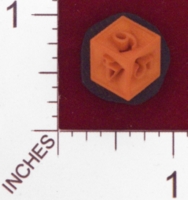 Dice : MINT23 SHAPEWAYS CERAMICWOMBAT SWIRL DIE6