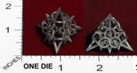 Dice : MINT23 SHAPEWAYS CERAMICWOMBAT THORN DIE4 02