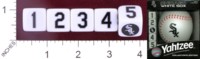 Dice : MINT23 USAOPOLY CHICAGO WHITE SOX YAHTZEE