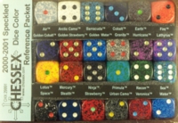 Dice : MINT24 CHESSEX 2000 2001 COLOR REFERENCE PACK