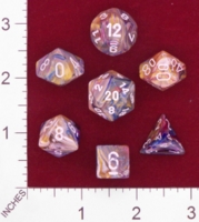 Dice : MINT24 CHESSEX FESTIVE CAROUSEL WITH WHITE 01