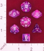 Dice : MINT24 CHESSEX FESTIVE VIOLET WITH WHITE 01