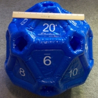 Dice : MINT24 CRYSTAL CASTE INFLATABLE D20 01