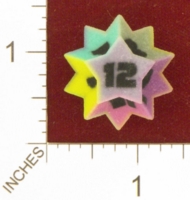 Dice : MINT24 SHAPEWAYS CLSN RHOMBIC HEXECONTAHEDRON AS D12 01