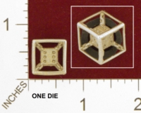 Dice : MINT24 SHAPEWAYS JVO CHAINED DIE 6 SIDED