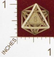 Dice : MINT24 SHAPEWAYS JVO CHAINED DIE 8 SIDED