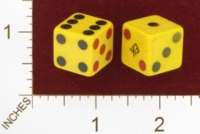 Dice : MINT24 UNKNOWN CELLULOID MONOGRAMMED WITH EK