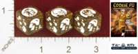Dice : MINT25 BLUE KABUTO COOKIE FU FORTUNE CHARACTER DIE CHOCOLATE OX 01
