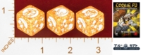 Dice : MINT25 BLUE KABUTO COOKIE FU FORTUNE CHARACTER DIE COCONUT MONKEY 01