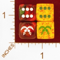 Dice : MINT25 CHESSEX CUSTOM FOR EBAY RACERSKA ADINKRA AKOFENA SWORD OF WAR 01