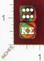 Dice : MINT25 CHESSEX CUSTOM FOR EBAY RACERSKA KAPPA SIGMA 01