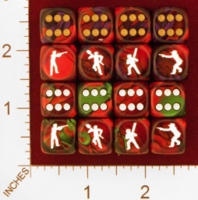 Dice : MINT25 CHESSEX CUSTOM FOR EBAY RACERSKA MEN WITH WEAPONS 01