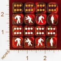 Dice : MINT25 CHESSEX CUSTOM FOR EBAY RACERSKA MONSTERS AND ZOMBIES 01