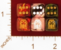 Dice : MINT25 CHESSEX CUSTOM FOR EBAY RACERSKA TRIBAL CTHULHU 01