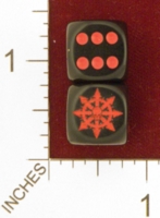 Dice : MINT25 CHESSEX CUSTOM FOR JSPASSNTHRU CHAOS WITH SKULL 01