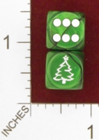 Dice : MINT25 CHESSEX CUSTOM FOR JSPASSNTHRU CHRISTMAS TREE 01