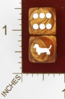 Dice : MINT25 CHESSEX CUSTOM FOR JSPASSNTHRU DACHSHUND 01