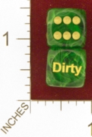 Dice : MINT25 CHESSEX CUSTOM FOR JSPASSNTHRU DIRTY 01