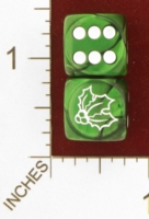 Dice : MINT25 CHESSEX CUSTOM FOR JSPASSNTHRU HOLLY 01