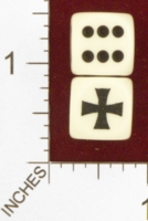 Dice : MINT25 CHESSEX CUSTOM FOR JSPASSNTHRU IRON CROSS 01