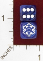 Dice : MINT25 CHESSEX CUSTOM FOR JSPASSNTHRU SNOWFLAKE 01