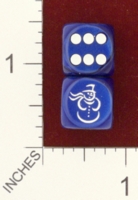 Dice : MINT25 CHESSEX CUSTOM FOR JSPASSNTHRU SNOWMAN 01