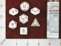 Dice : MINT25 KOPLOW RAINBOW POLYHEDRAL DICE 01