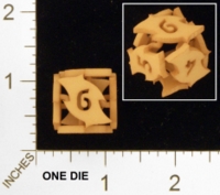 Dice : MINT25 SHAPEWAYS AEGIDIAN TOCRAX SIX SIDED DIE 01