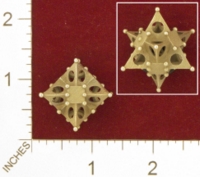 Dice : MINT25 SHAPEWAYS FRIZ STELLA D6 PIPPED 01