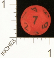 Dice : MINT25 SHAPEWAYS MAGIC D14 NUM 1 TO 7 01