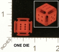 Dice : MINT25 SHAPEWAYS MCTRIVIA OPEN FACE CLAWED DIE 01