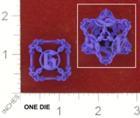 Dice : MINT25 SHAPEWAYS STOP4STUFF CHAINED DIE D6 01