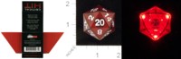 Dice : MINT25 THINK GEEK CRITICAL HIT FLASHING D20 01