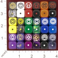 Dice : MINT26 CHESSEX CUSTOM DC LANTERN CORPS 01