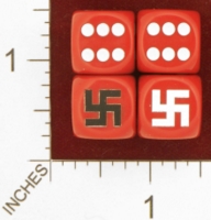 Dice : MINT26 CHESSEX CUSTOM FOR EBAY RACERSKA SWASTIKA 01